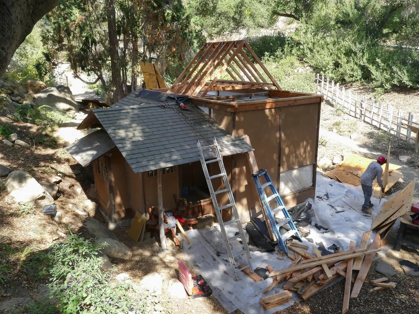 Teahouse & Garden Improvements 2017, looking northeast