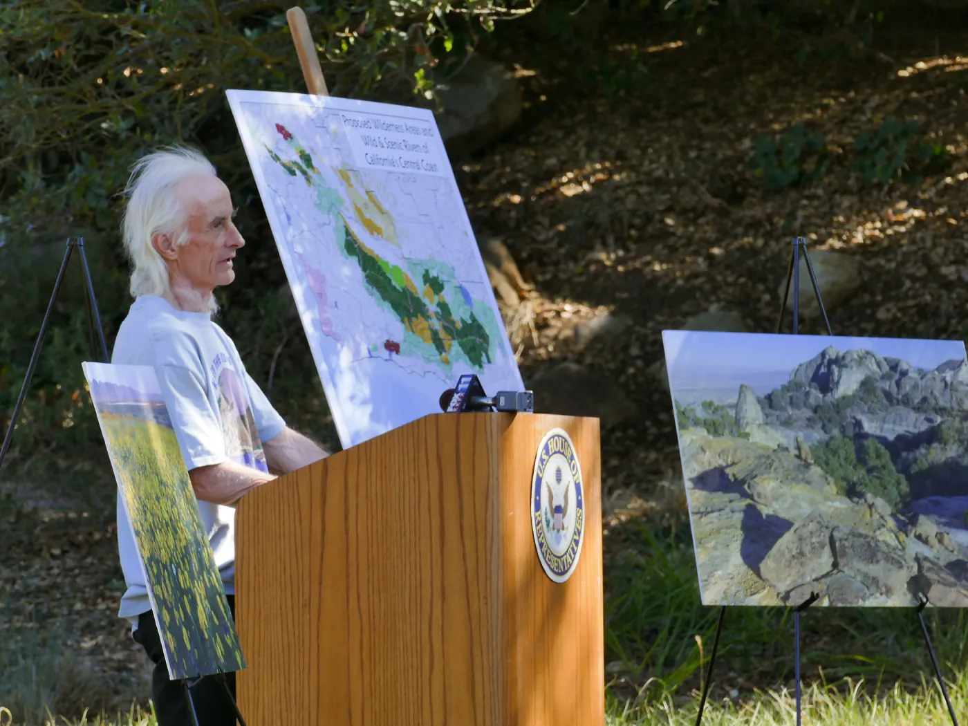 Central Coast Heritage Protection Act press conference, Alasdair Coyne