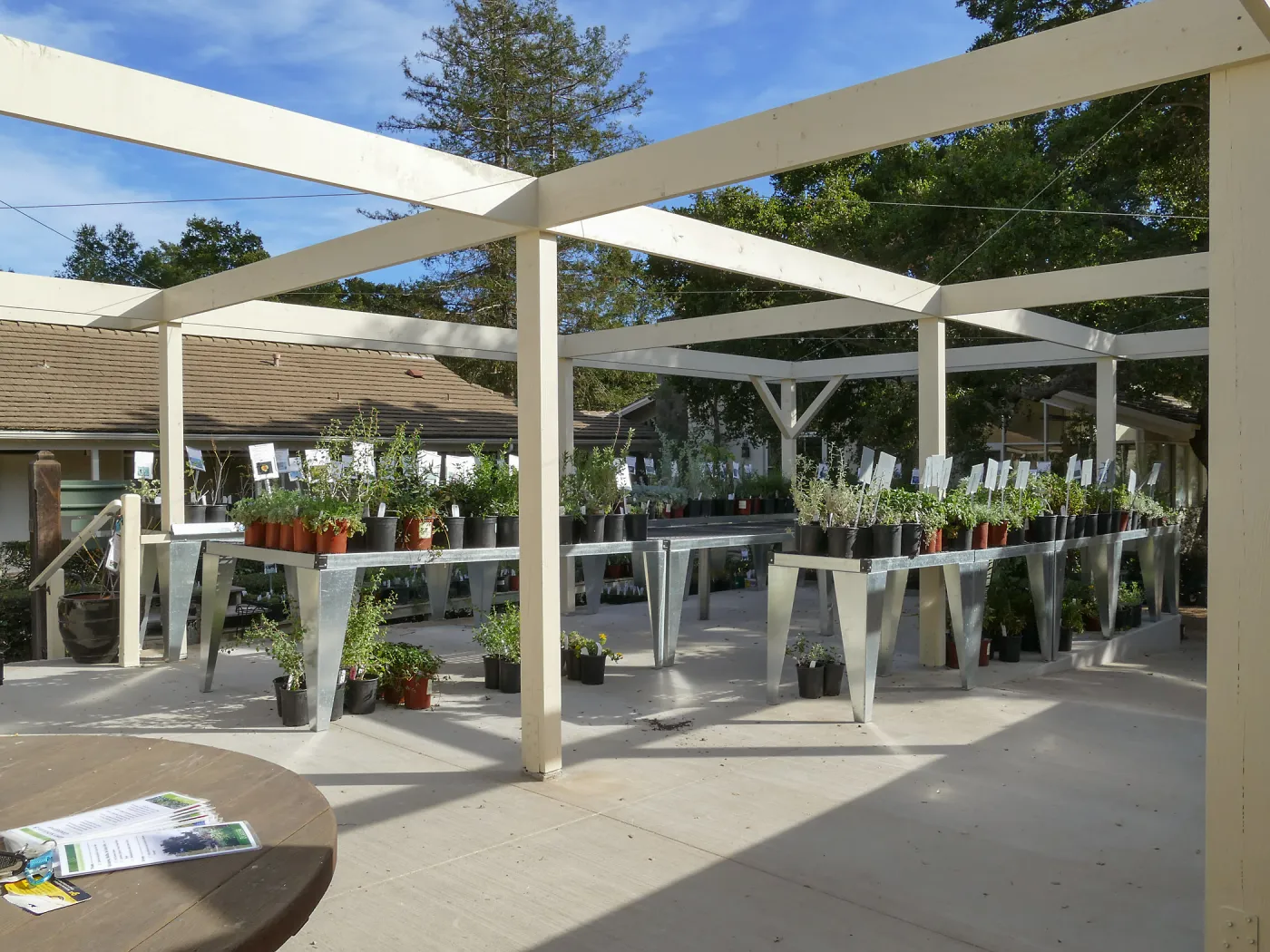 New shade structure at Garden Growers Nursery