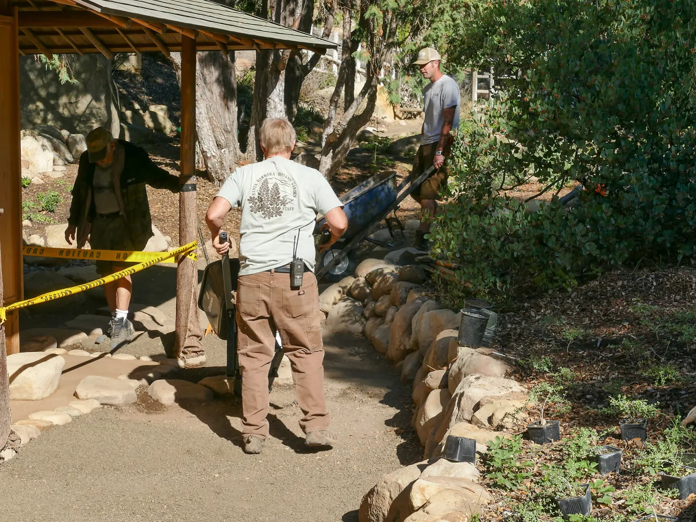 Teahouse & Garden Improvements 2018, new shale walking surface