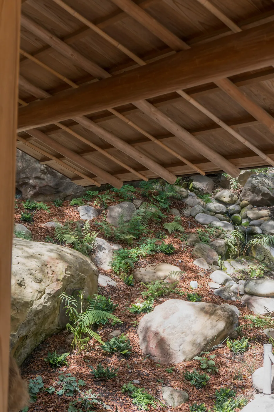 Roof framing detail, ShinKanAn Teahouse