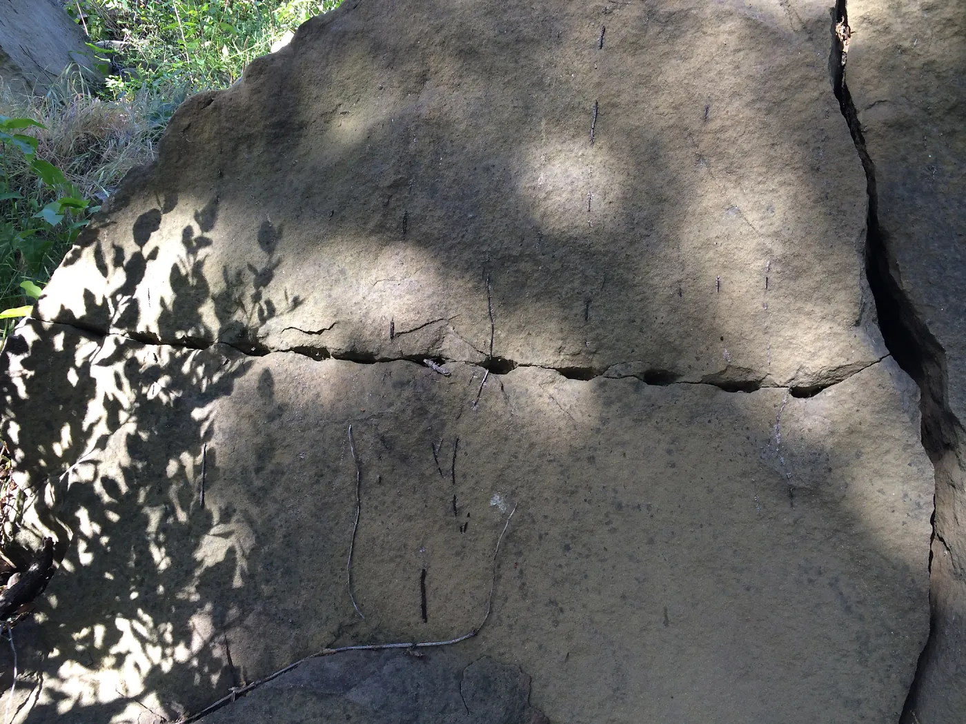 Historic rock drilling in Canyon