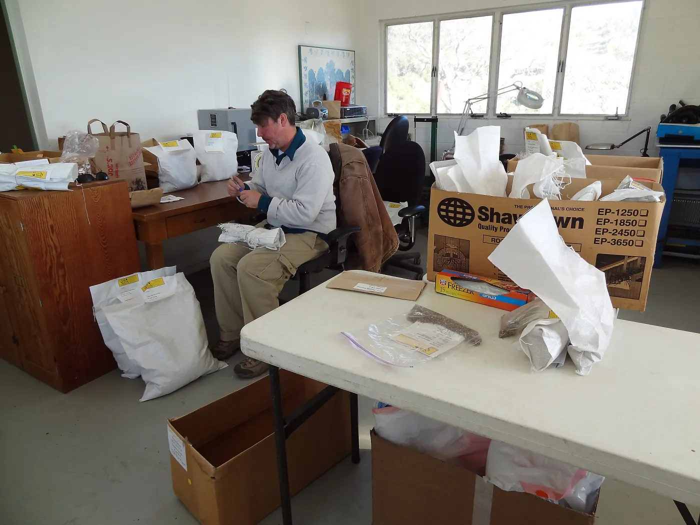 Seed Bank at Horticulture unit, Bruce Reed
