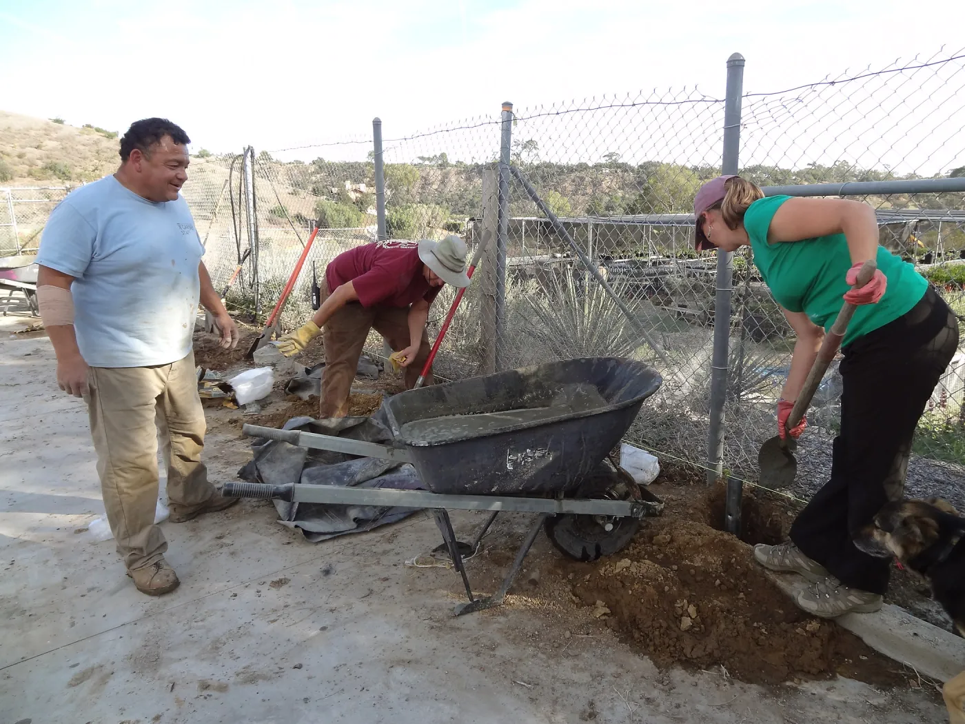 Construction at the Hort Unit, James Lechuga, Heather Wehnau, Dave Kershaw