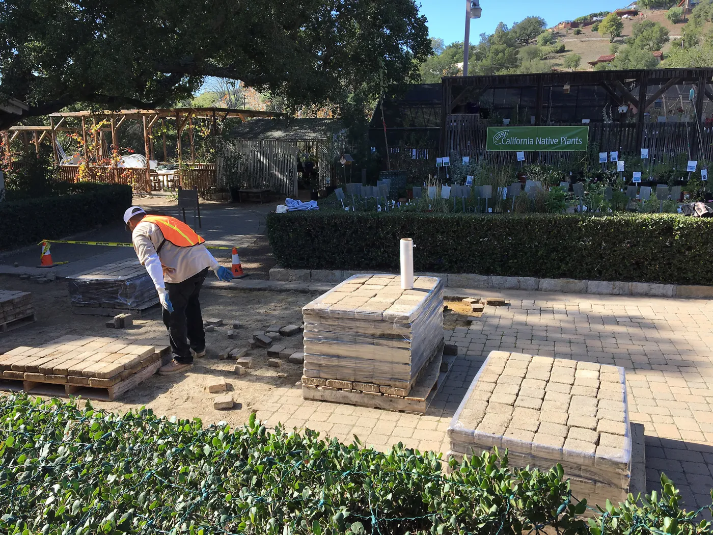 Removing Courtyard pavers
