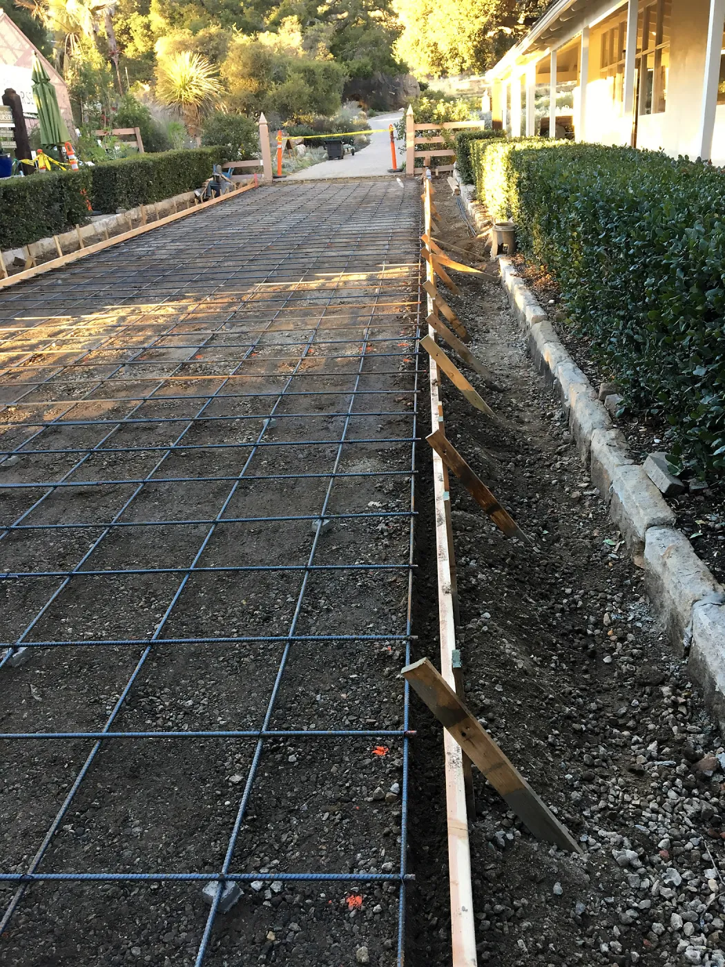 Courtyard resurfacing work