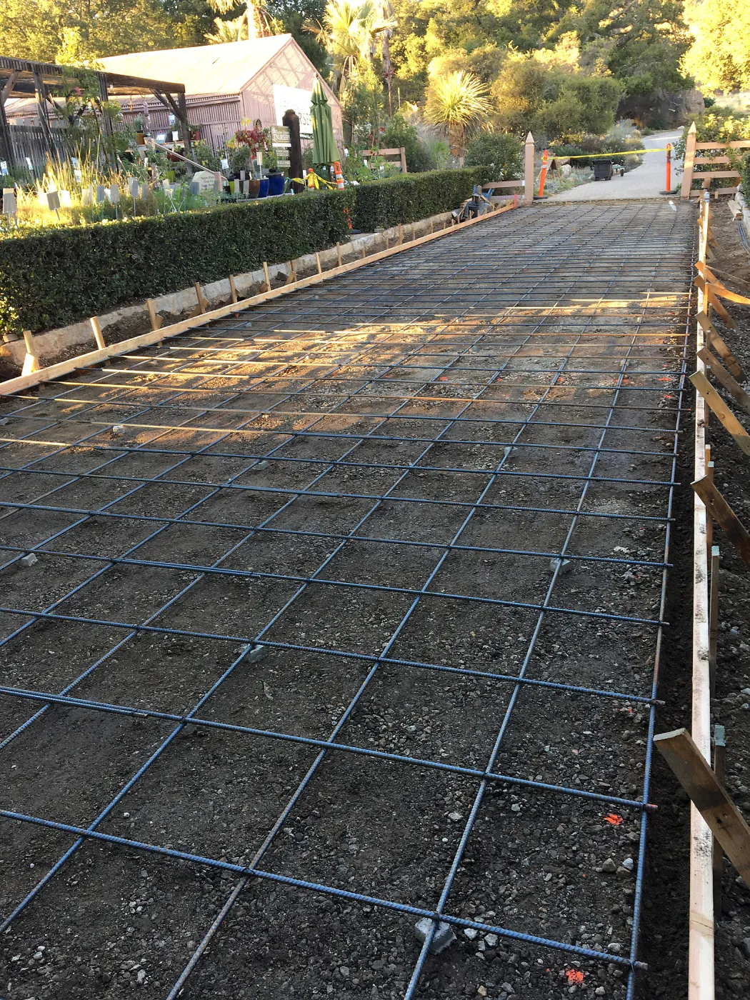 Courtyard resurfacing work