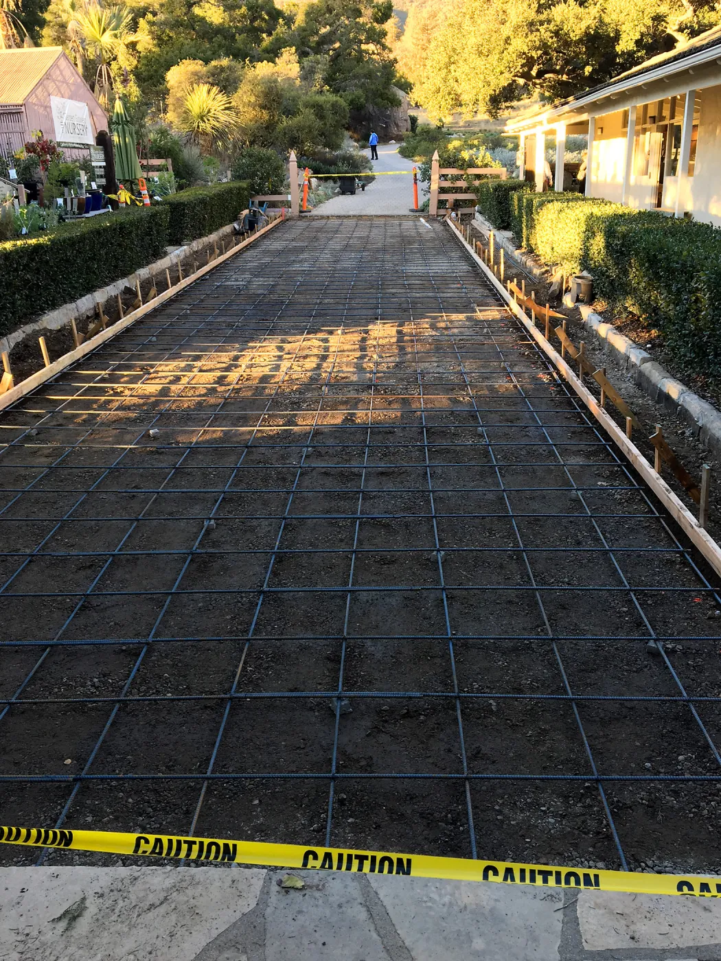 Courtyard resurfacing work