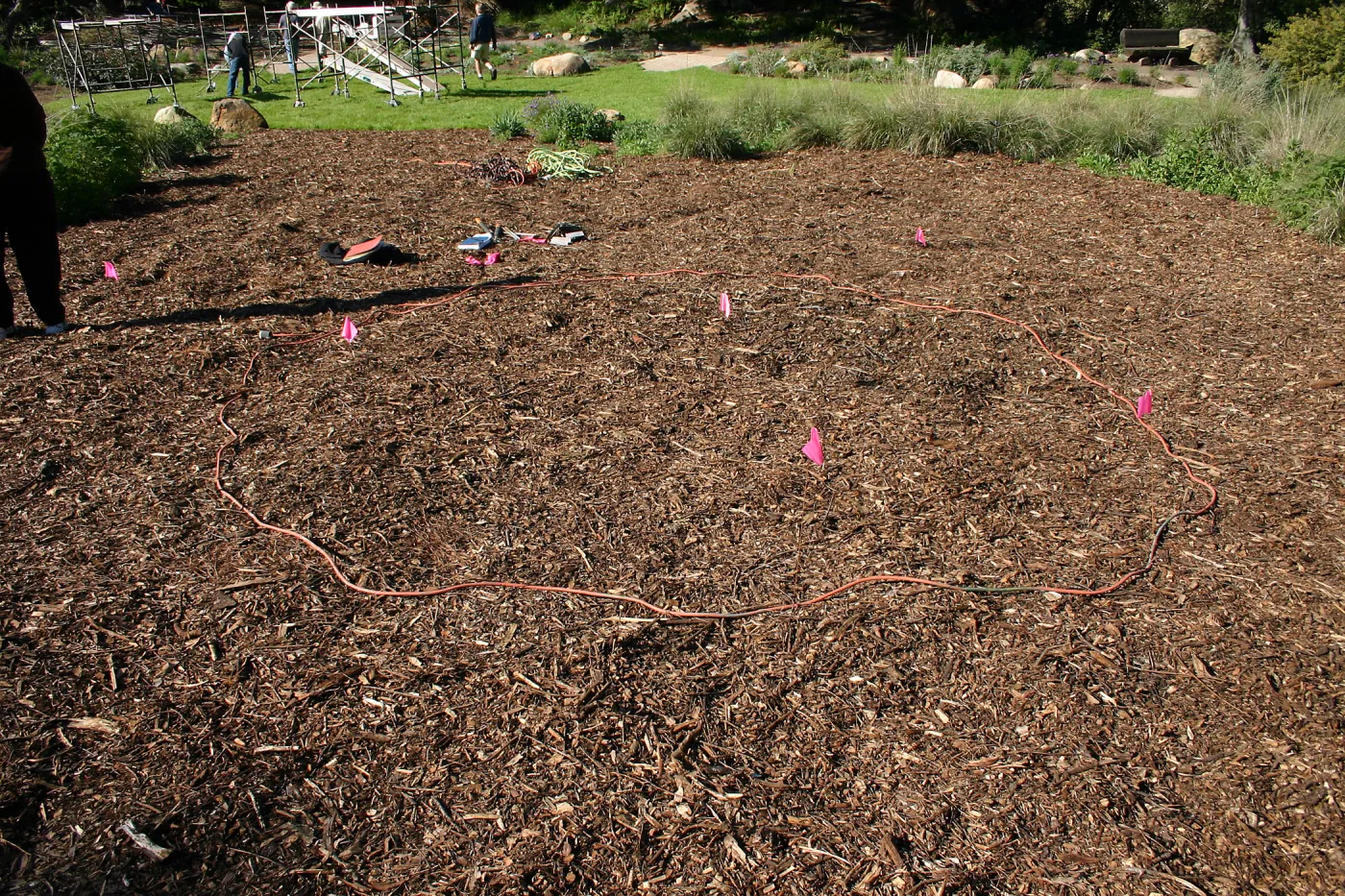 Toad Hall Construction, laying out site