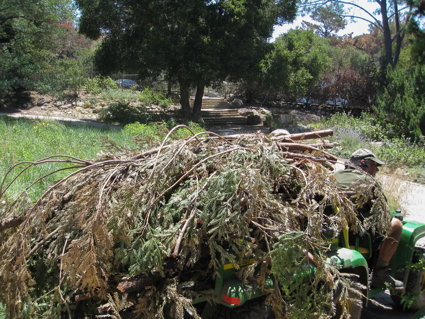 Construction of Herb Parker's â€˜Haven' labyrinth