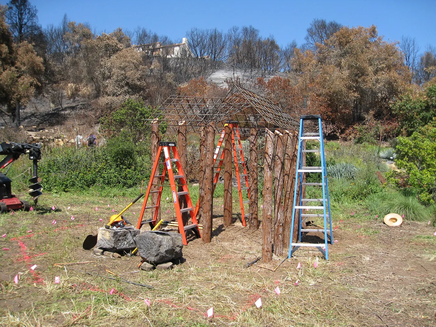 Construction of Herb Parker's â€˜Haven' labyrinth