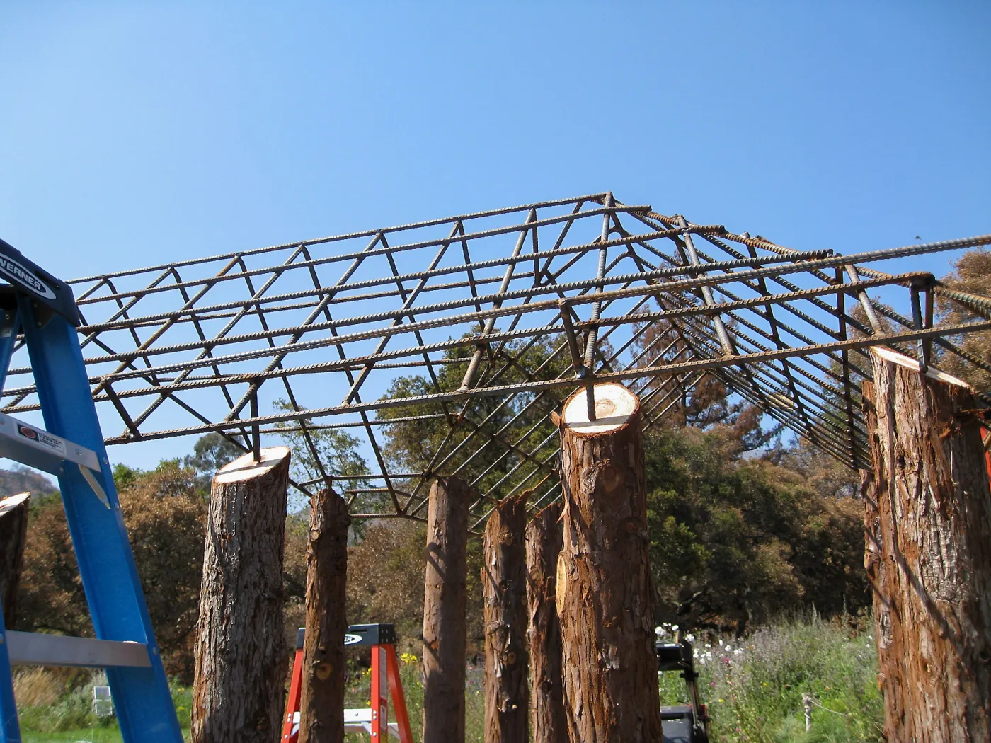 Construction of Herb Parker's â€˜Haven' labyrinth