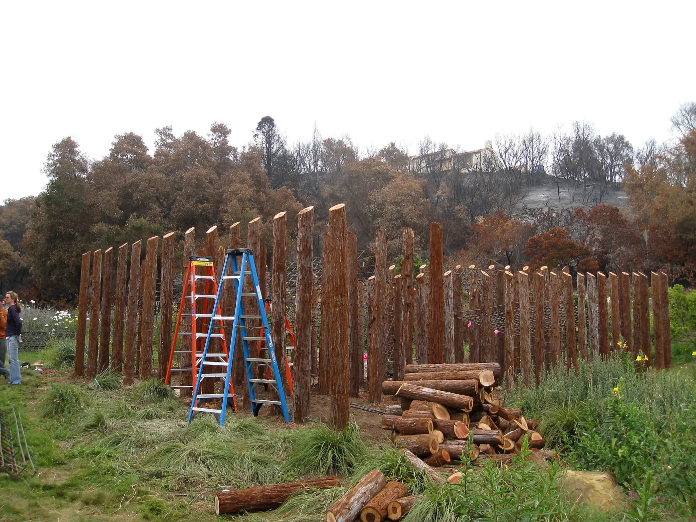 Construction of Herb Parker's â€˜Haven' labyrinth