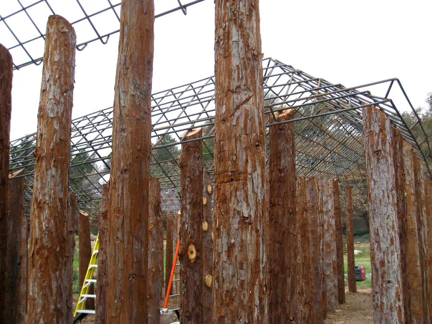 Construction of Herb Parker's â€˜Haven' labyrinth
