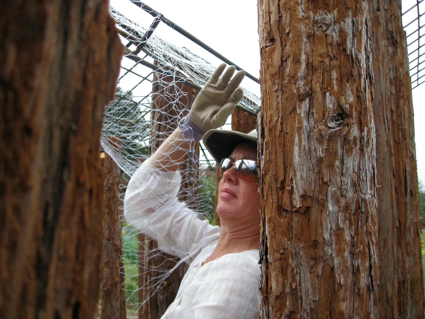 Construction of Herb Parker's â€˜Haven' labyrinth, Lisa Bogart