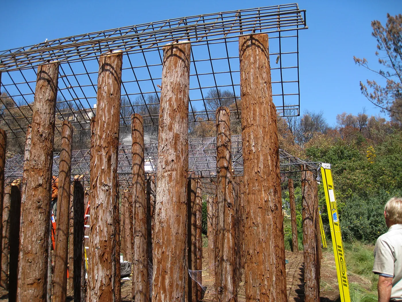 Construction of Herb Parker's â€˜Haven' labyrinth