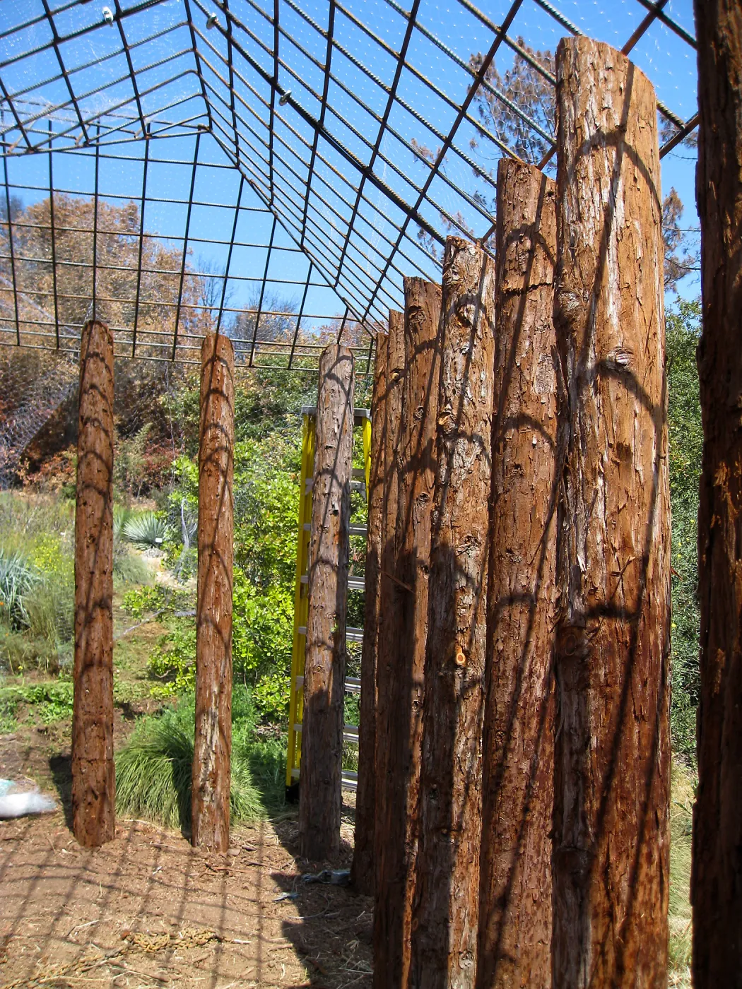 Construction of Herb Parker's â€˜Haven' labyrinth