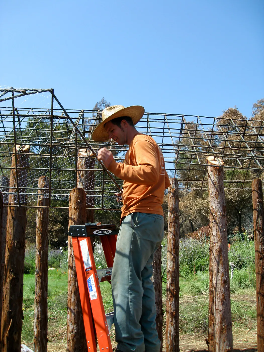 Construction of Herb Parker's â€˜Haven' labyrinth