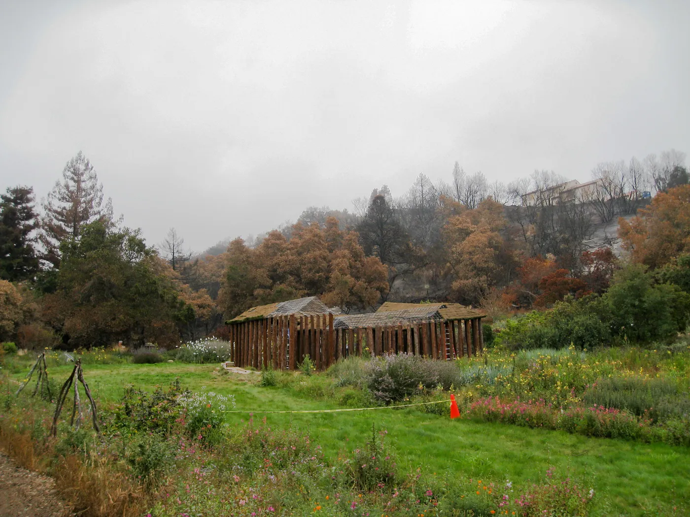 Construction of Herb Parker's â€˜Haven' labyrinth