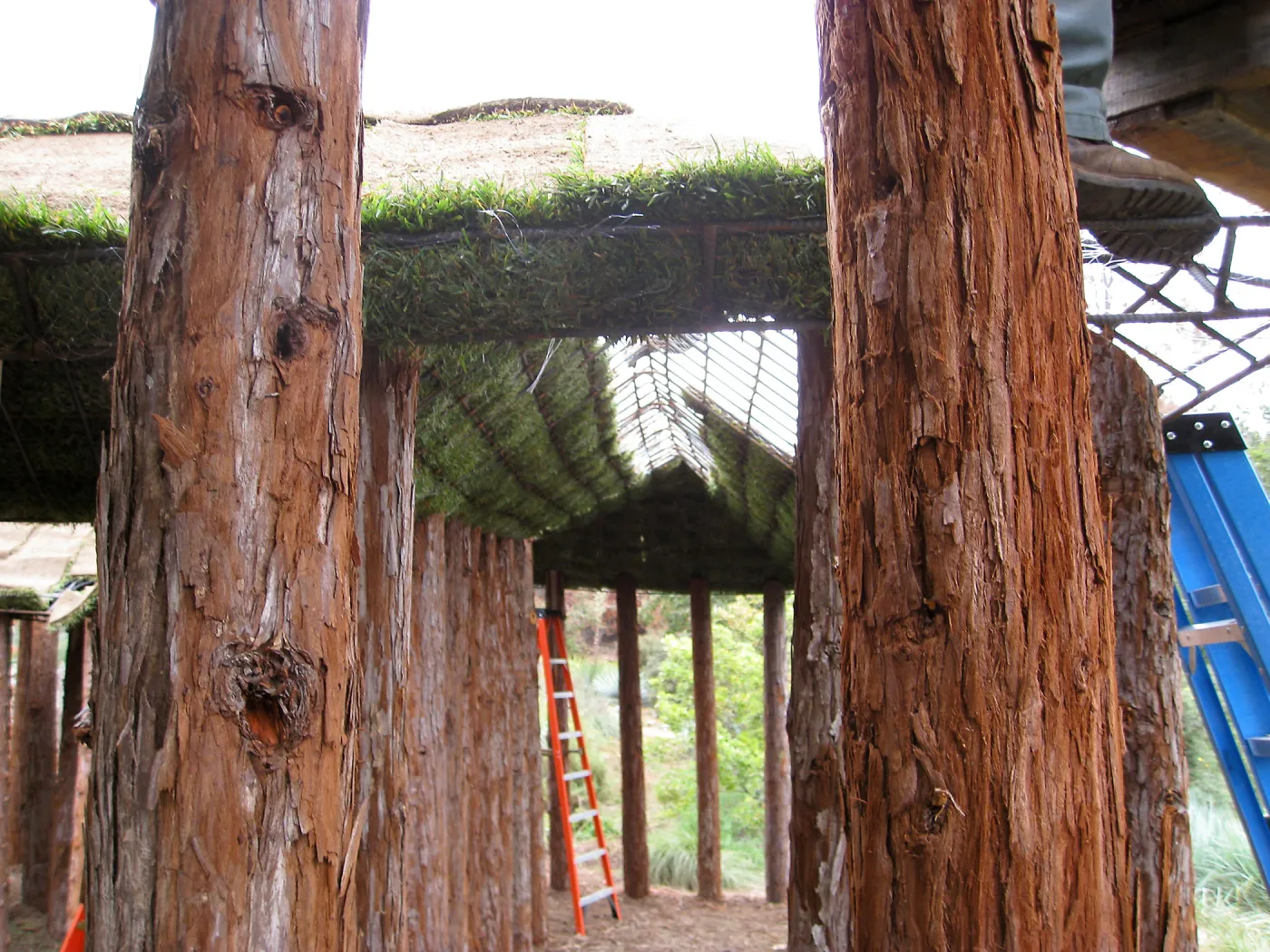 Construction of Herb Parker's â€˜Haven' labyrinth