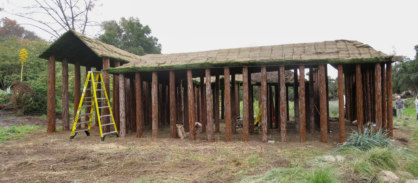 Construction of Herb Parker's â€˜Haven' labyrinth