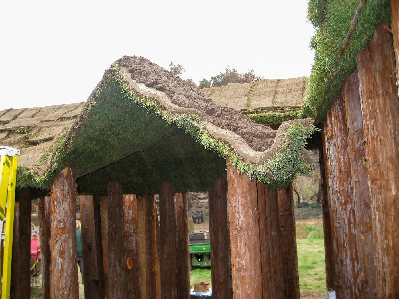 Construction of Herb Parker's â€˜Haven' labyrinth