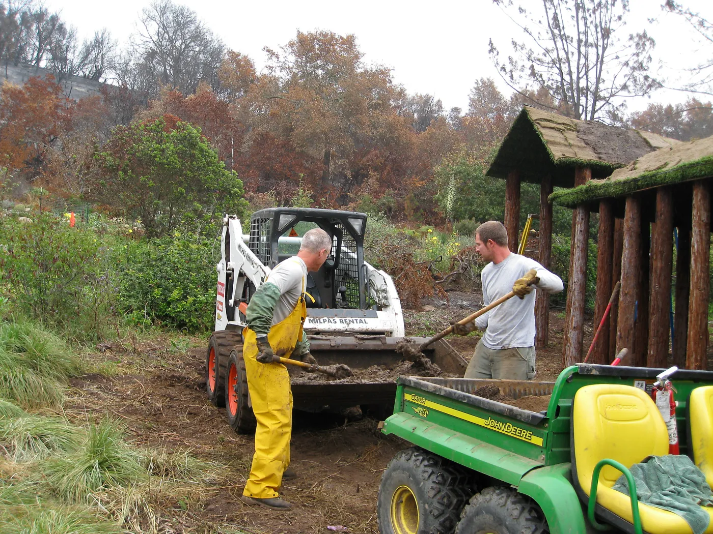 Construction of Herb Parker's â€˜Haven' labyrinth