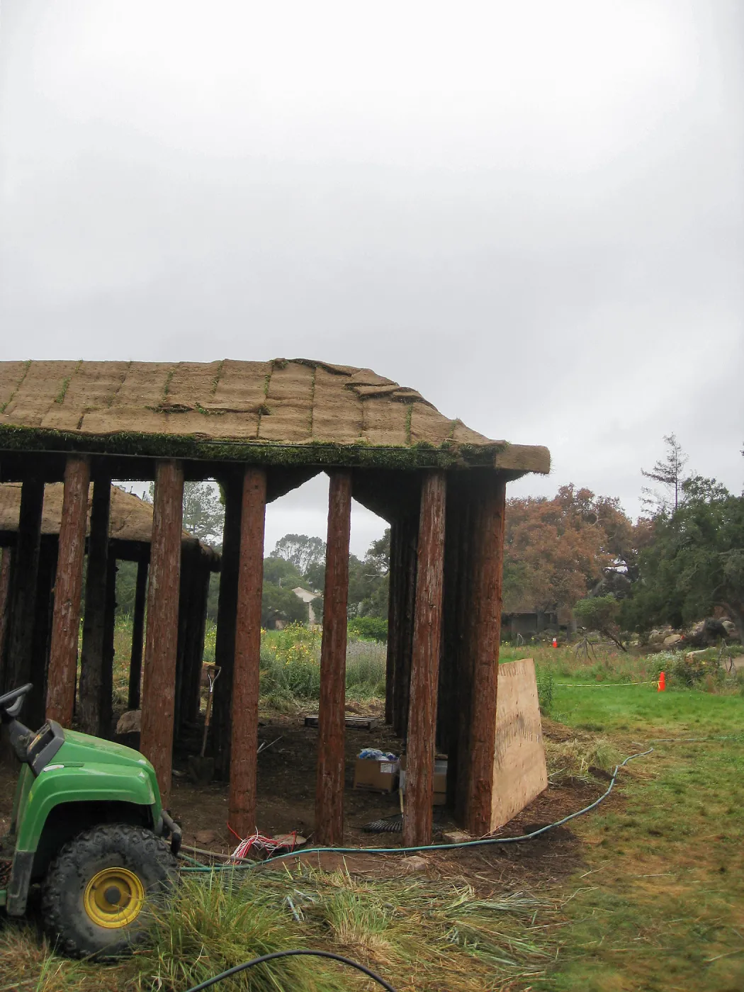Construction of Herb Parker's â€˜Haven' labyrinth