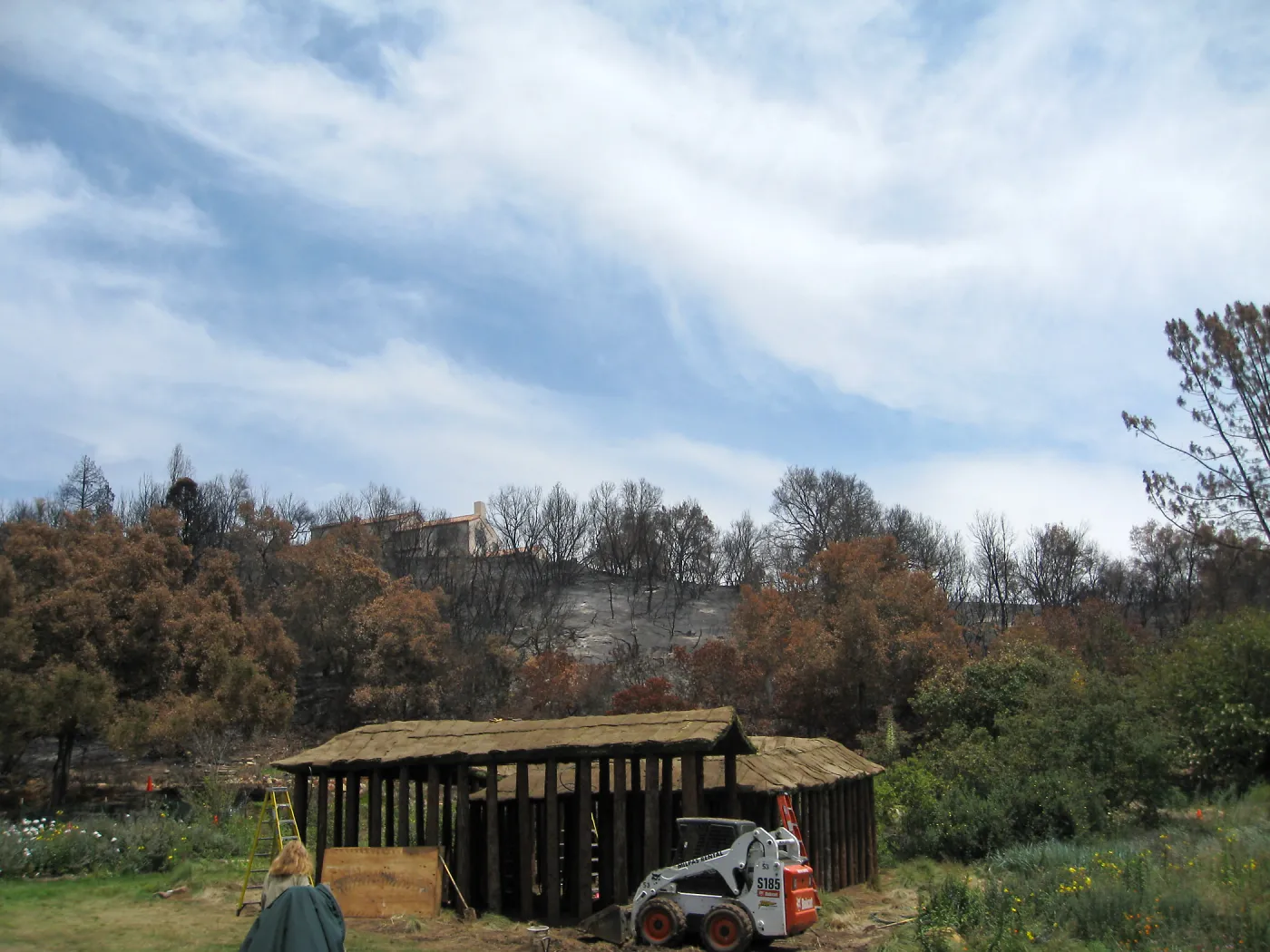 Construction of Herb Parker's â€˜Haven' labyrinth