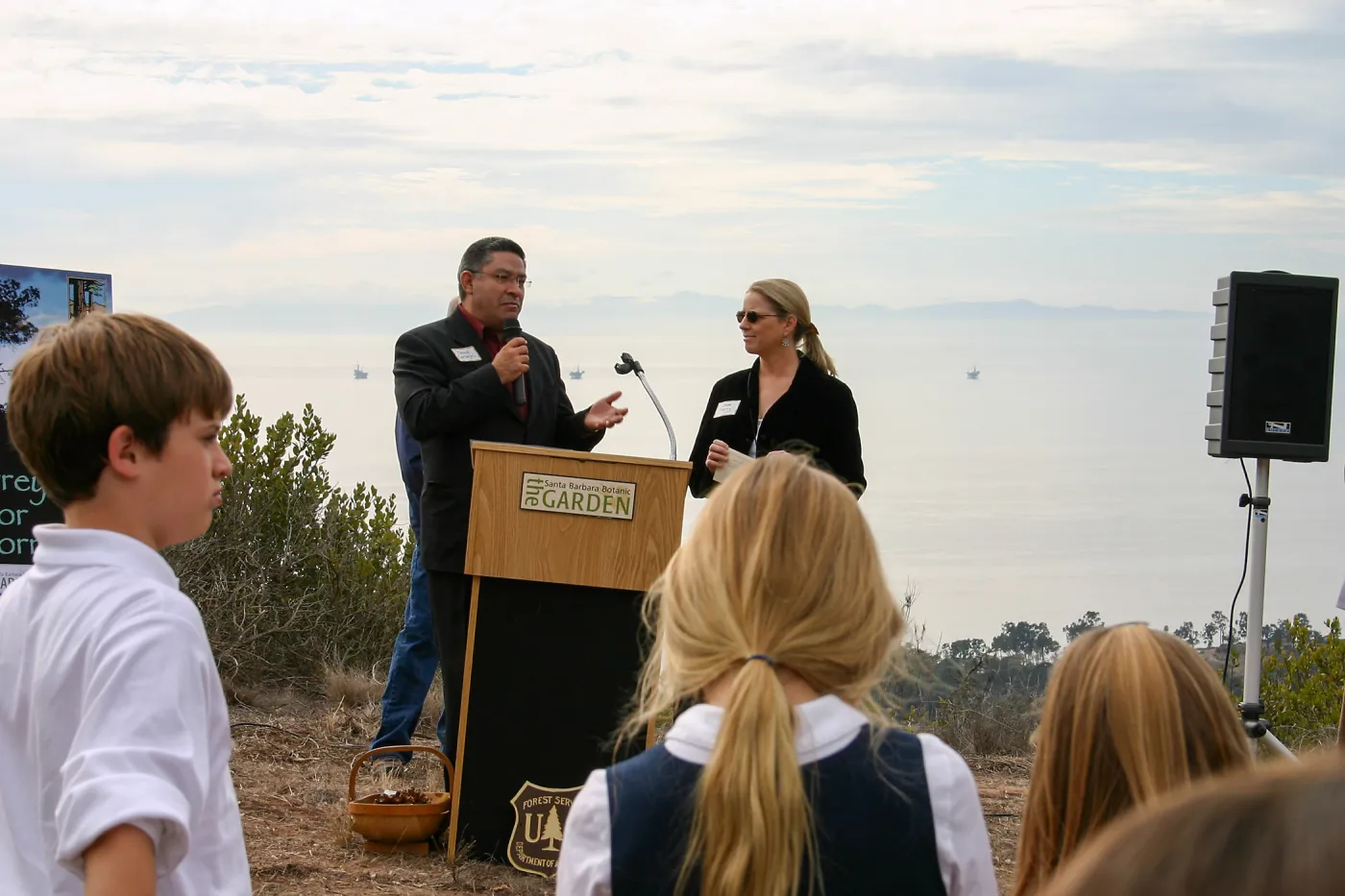 Torrey Pines for Tomorrow Restoration Project Dedication, Salud Carbajal and Jane Ferry
