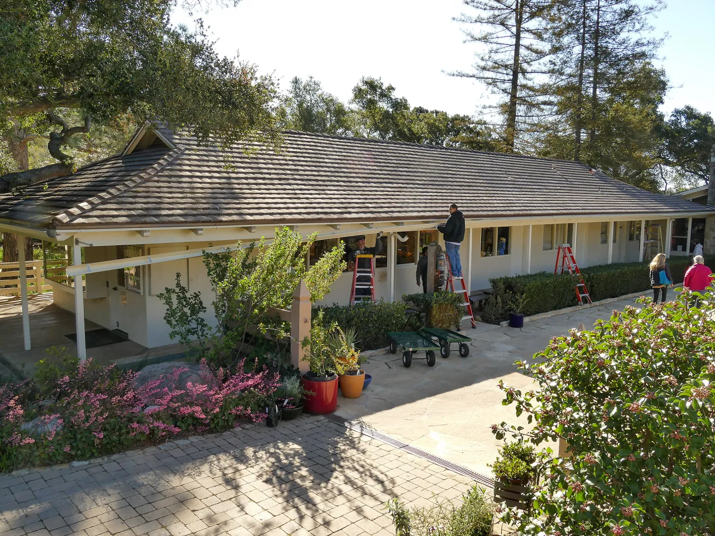 North Wing roof replacement, gutter installation