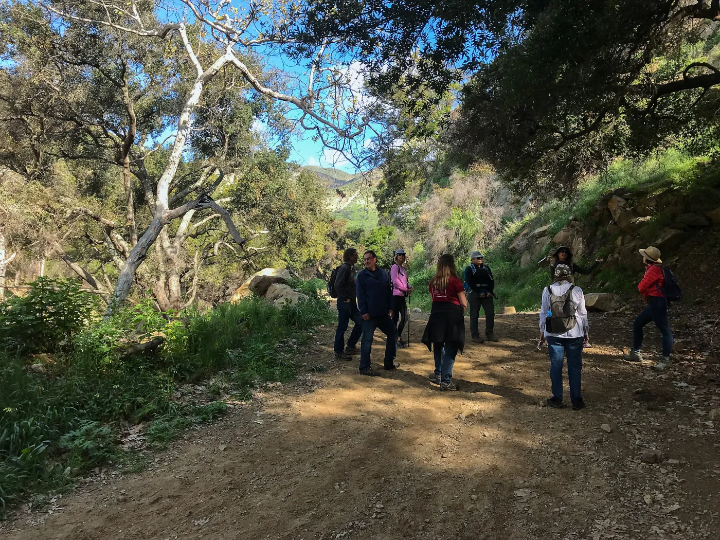 Romero Canyon day trip with Natalie Love at trailhead