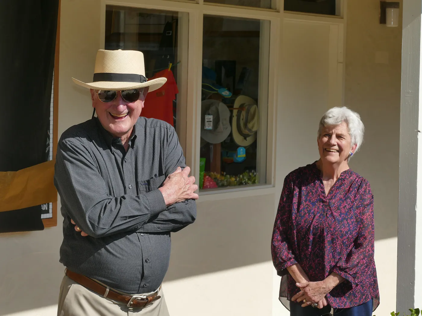 Dedication ceremony for â€œAfter the Rainsâ€ mosaic by Patti Jacquemain, Donors Duncan and Suzanne Mellichamp