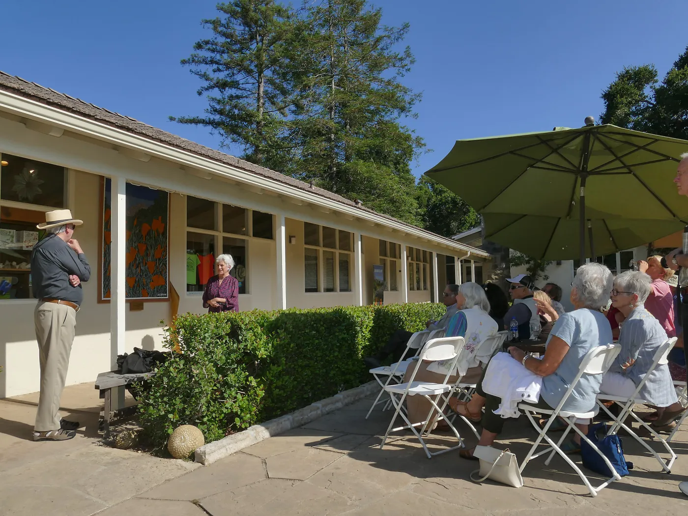Dedication ceremony for â€œAfter the Rainsâ€ mosaic by Patti Jacquemain