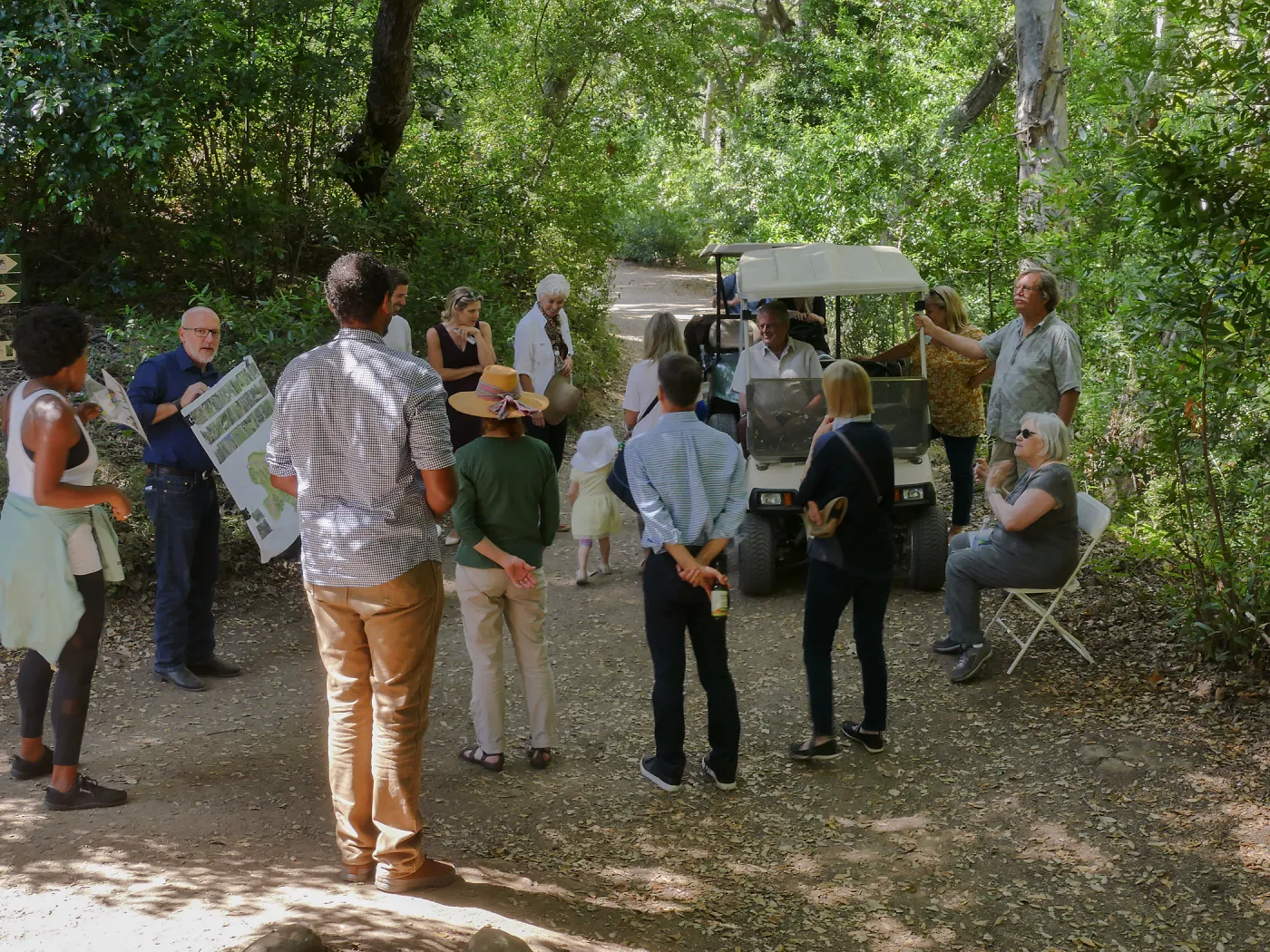 Garden's Board of Trustees visit the Garden Casitas