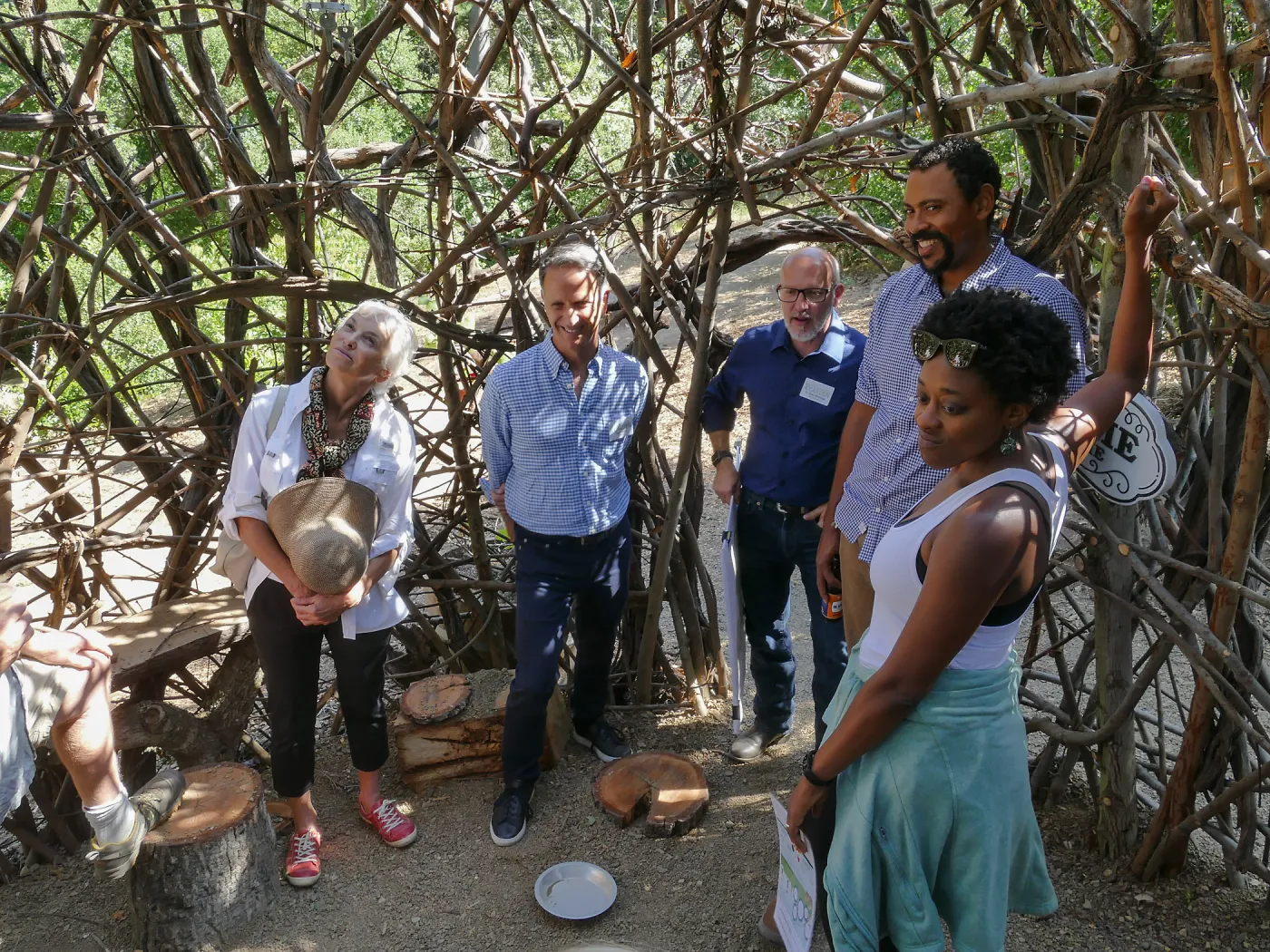 Garden's Board of Trustees visit the Garden Casitas