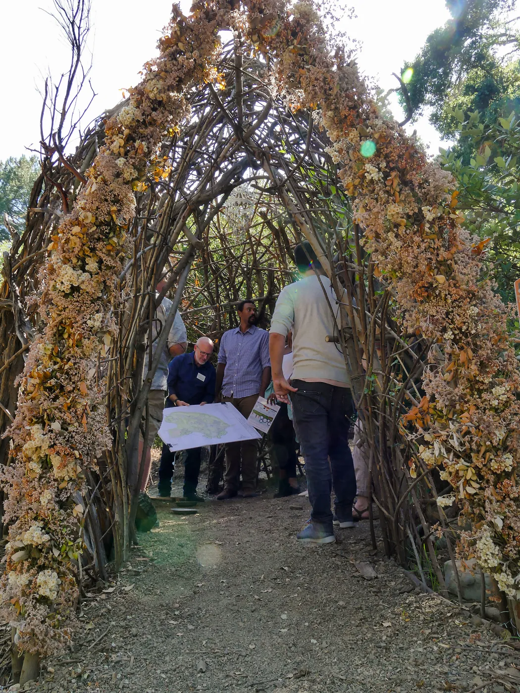 Garden's Board of Trustees visit the Garden Casitas