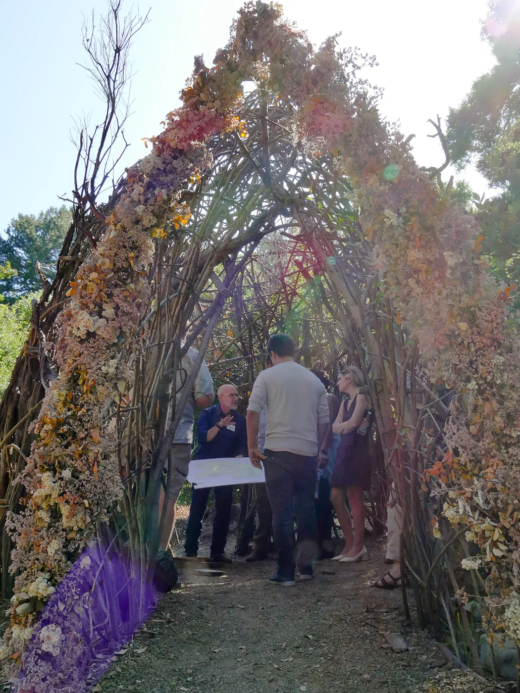 Garden's Board of Trustees visit the Garden Casitas