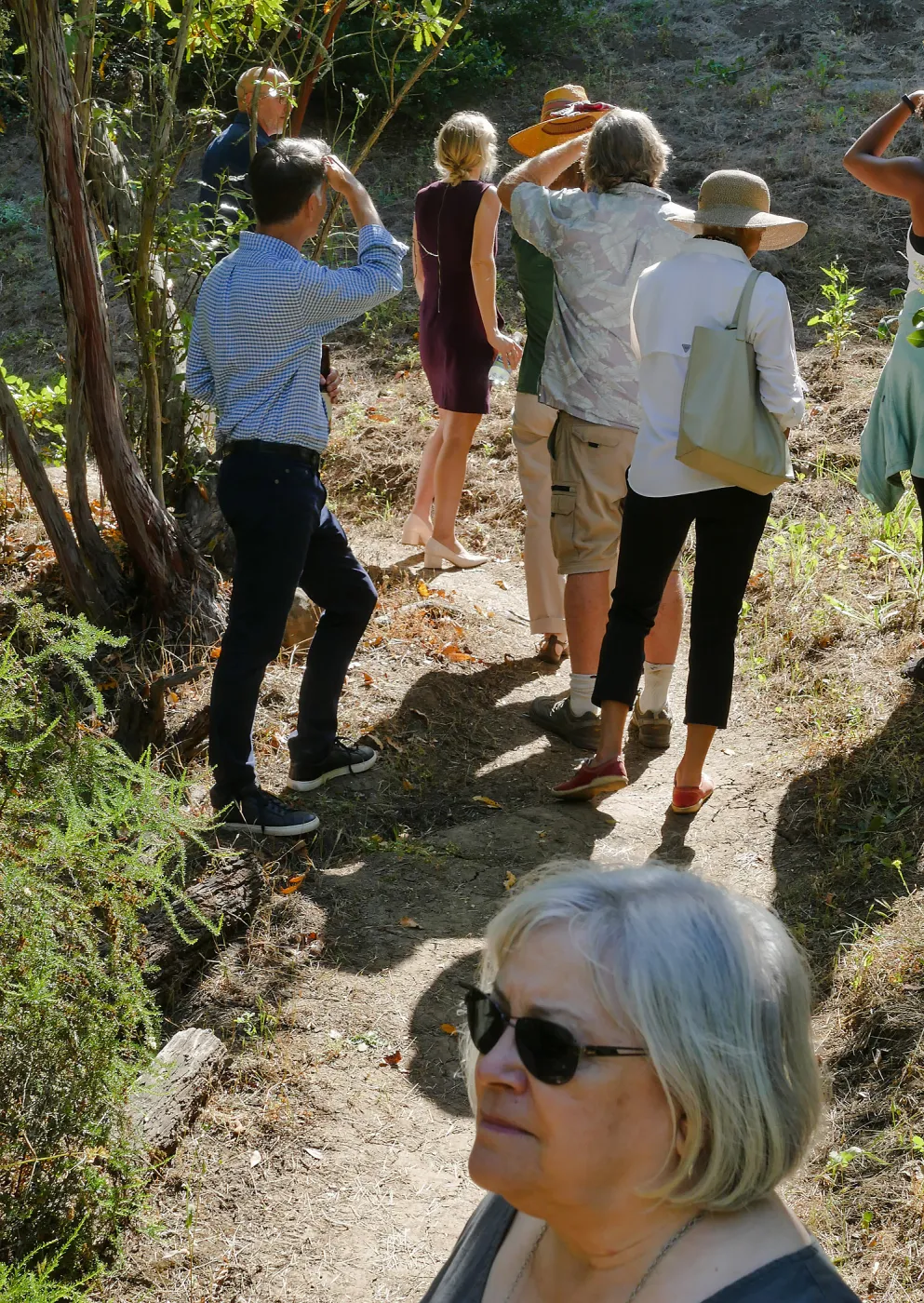 Garden's Board of Trustees visit the Garden Casitas