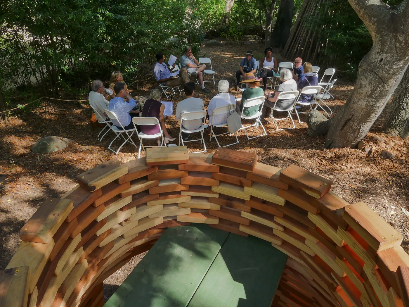 Garden's Board of Trustees visit the Garden Casitas