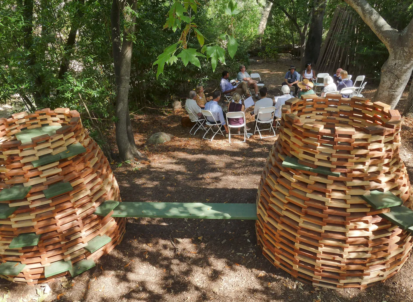 Garden's Board of Trustees visit the Garden Casitas