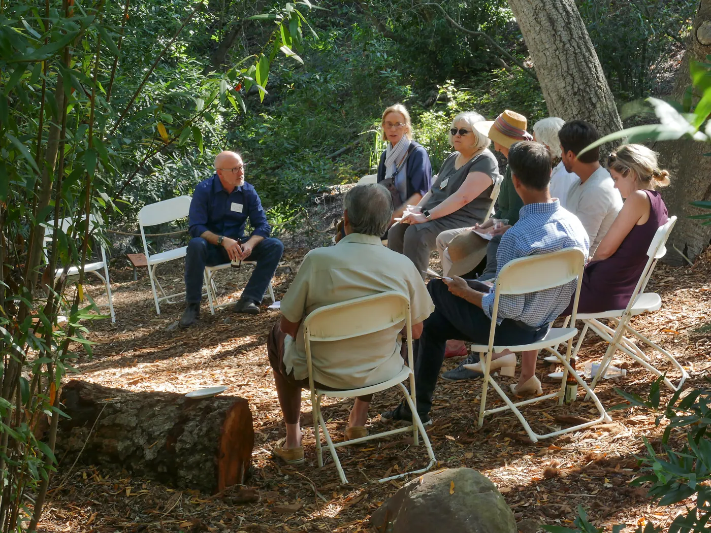 Garden's Board of Trustees visit the Garden Casitas