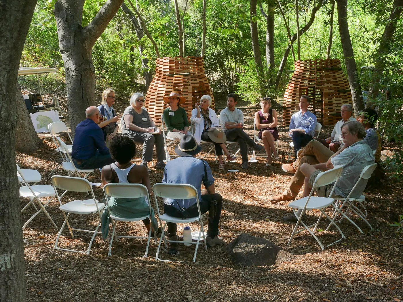 Garden's Board of Trustees visit the Garden Casitas