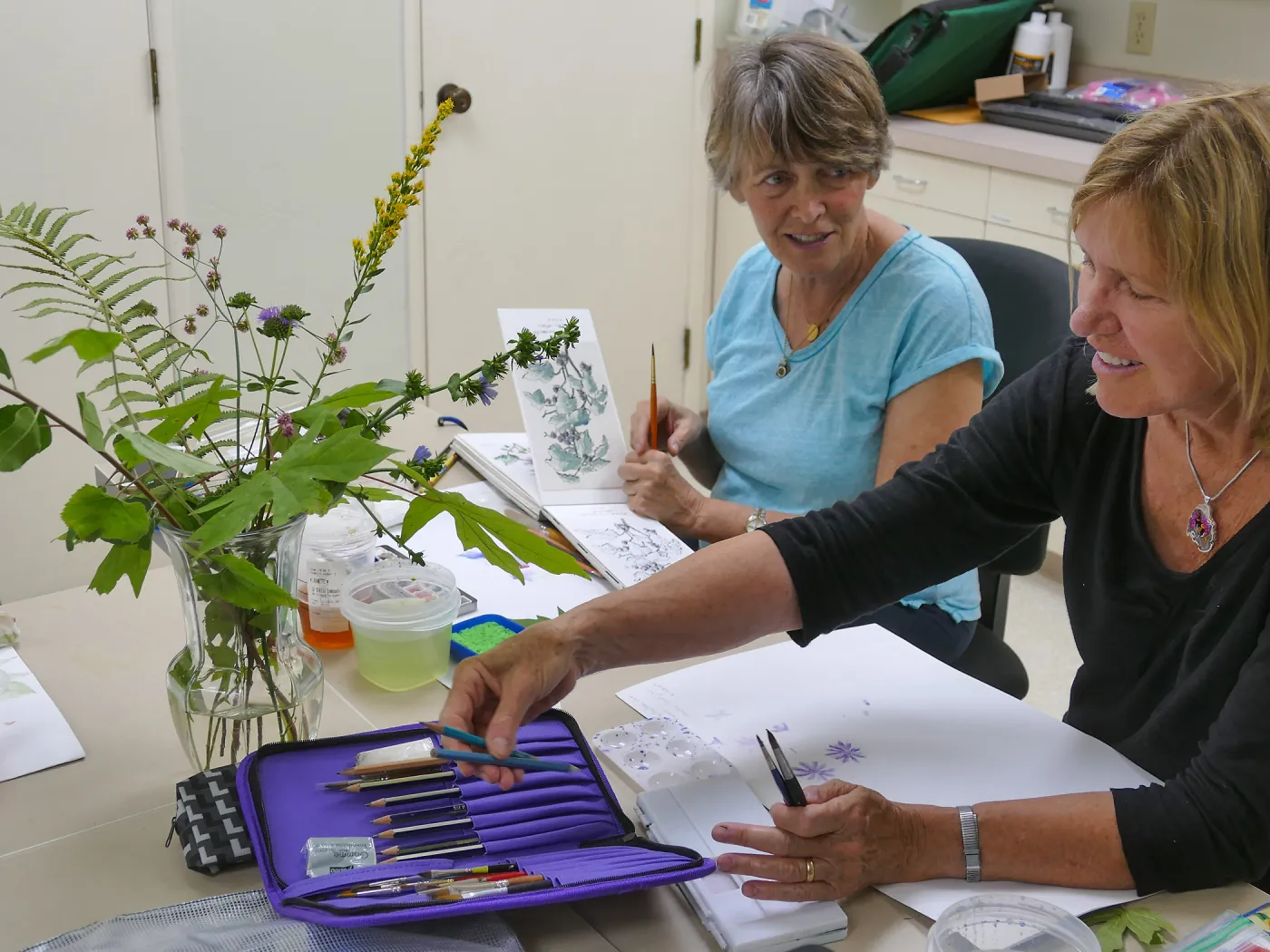 â€œPainting the Nativesâ€ watercolor class taught by Deborah Dal Zuffo