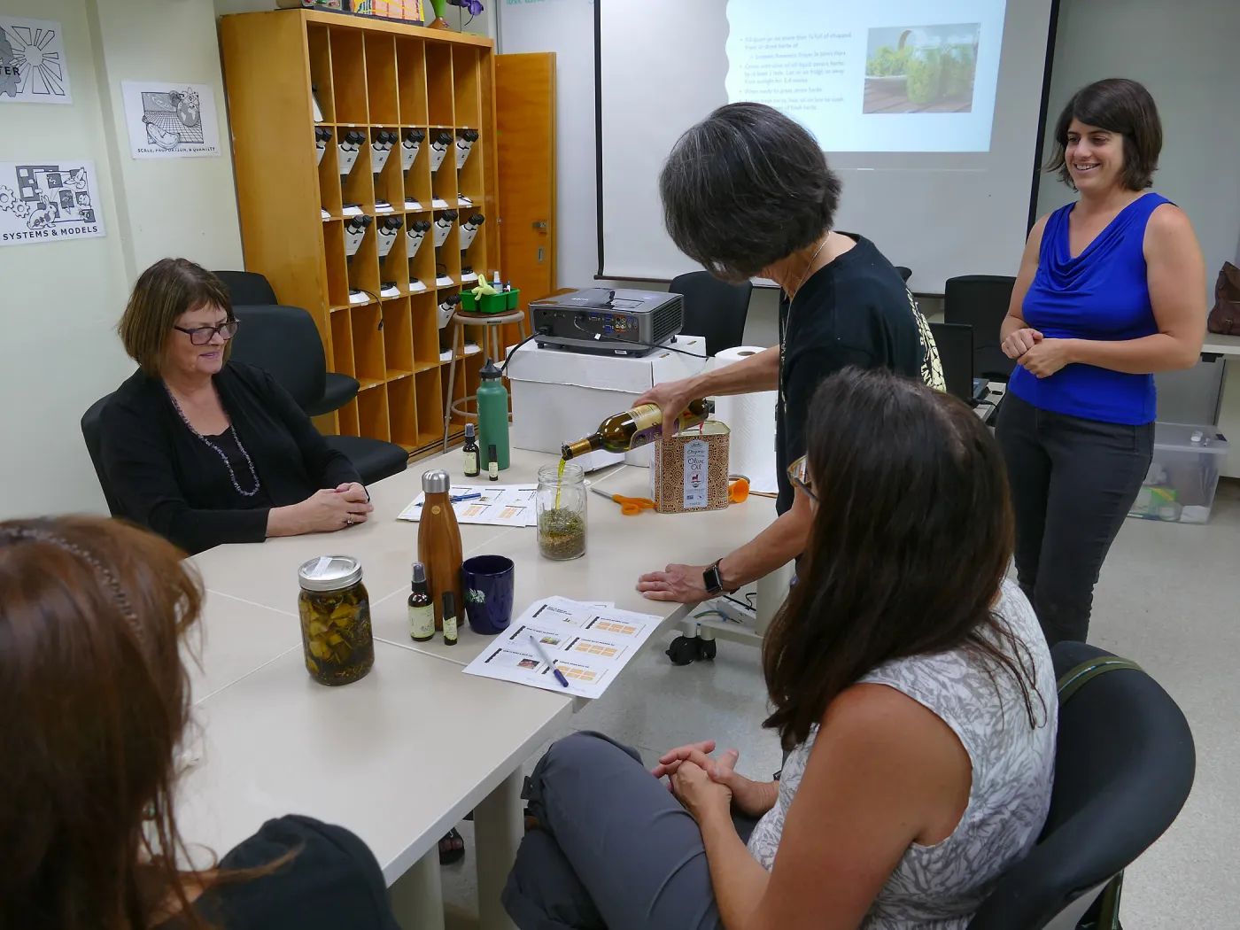 â€œHerbal Stress Relief Kit Workshopâ€ with Emily Sanders assisted by Nan Capell