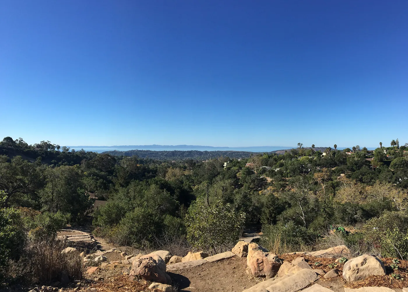 View of Channel Islands from south end of Island View Garden