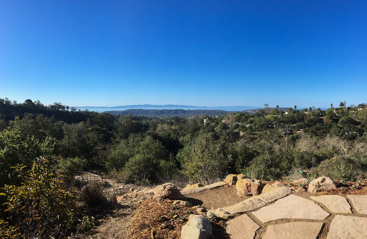 View to islands from Island View Garden