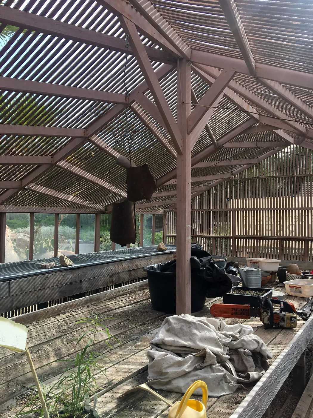 Reconstruction of Garden Growers lath house