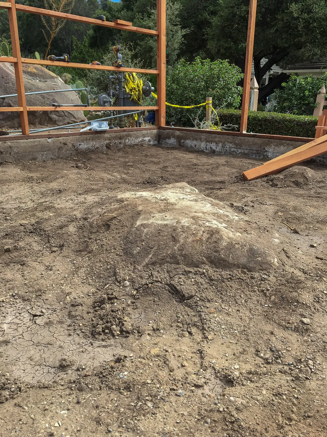 Repair of Garden Growers Lath House, looking northeast