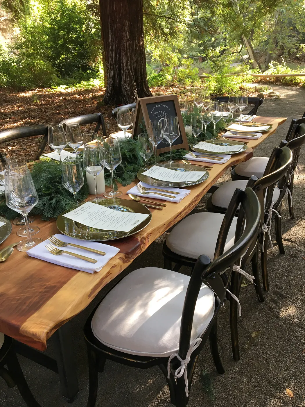 Garden to Table Dinner in the Redwoods